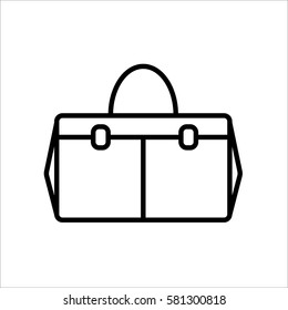 handbag icon on white background