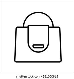 handbag icon on white background