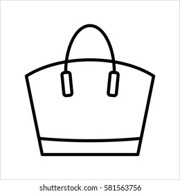 handbag icon on white background