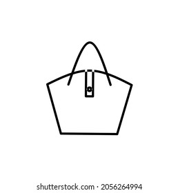 Handbag icon outline vector illustration