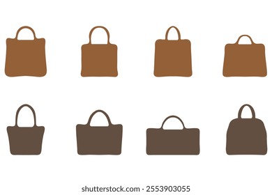 Handbag icon set. Fashion design