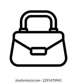 Handbag icon. sign for mobile concept and web design. vector illustration