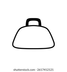 handbag icon, simple flat style, illustration, logo sign symbol pictogram template, for ui or ux isolated on white for mobile app, editable