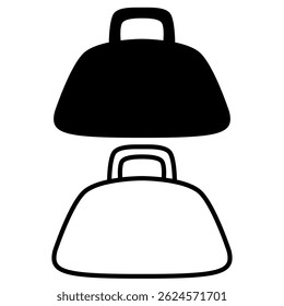 handbag icon, simple flat style, illustration, logo sign symbol pictogram template, for ui or ux isolated on white for mobile app, editable