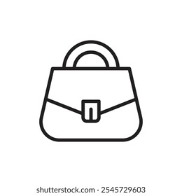 Handbag icon Simple thin outline