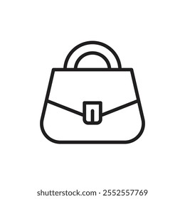 Handbag icon Simple thin outline