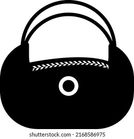 Handtaschen-Symbol Vektorgrafik auf weißem Hintergrund.EPS
