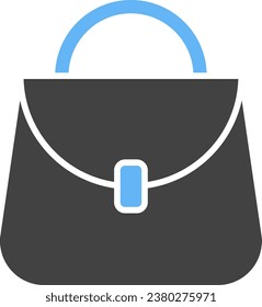 Imagen vectorial del icono del bolso de mano. Adecuado para aplicaciones web móviles y medios de impresión.