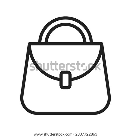 Handbag icon vector image. Suitable for mobile application web application and print media.