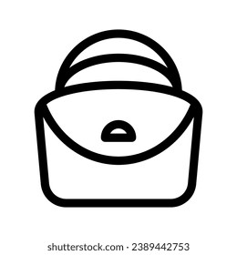 Handbag Icon Vector Symbol Design Illustration