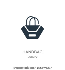 Handbag icon vector. Trendy flat handbag icon from luxury collection isolated on white background. Vector illustration can be used for web and mobile graphic design, logo, eps10