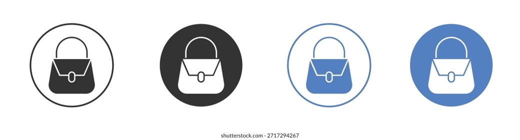Handtaschensymbol für Webdesign. Pixel perfekte flache Symbole