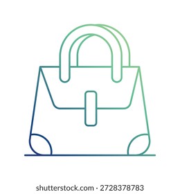 Icono de bolso con fondo blanco Ilustración de stock de Vector