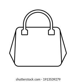 handbag icon. women bag sign. Ladies bag vector illustration.