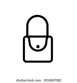 Handbag icon,vector illustration. Flat design style. vector handbag icon illustration isolated on White background, handbag icon Eps10. handbag icons graphic design vector symbols.