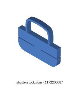 Handbag isometric left top view 3D icon