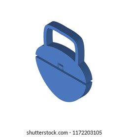 Handbag isometric left top view 3D icon