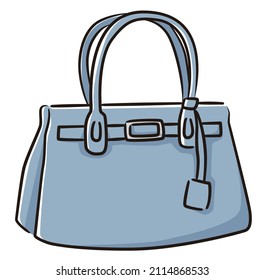 Handbag Line Drawing Vector Illustration Stock Vector (Royalty Free