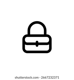 handbag line icon is designed in an easily recognizable style. It's suitable for a variety of visual needs, such as digital media or other graphic design projects