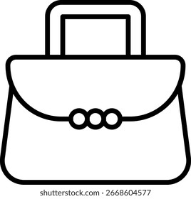 Handtasche Linie Symbol Vektordesign