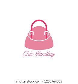 handbag logo on white background. vector illustration