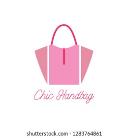 handbag logo on white background. vector illustration