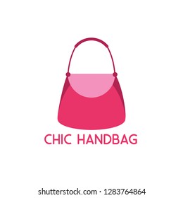 handbag logo on white background. vector illustration