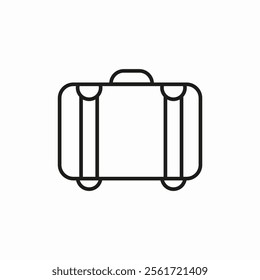 handbag luggage icon sign vector