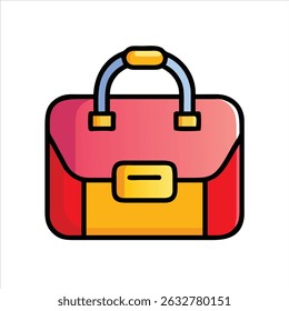  Handtaschenobjekt Symbol modernes Design, isoliert