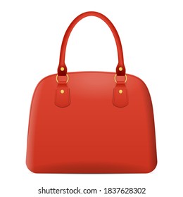 Handbag on a white background. Vector illustration.