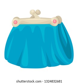 Handbag purse for women. Symbol of savings and income. Vector illustration