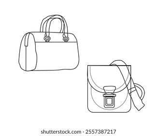  Handbag Purses for Women Vector Art