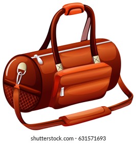 Handbag in round shape illustration