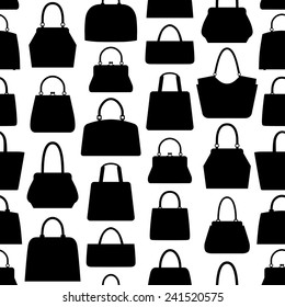 Handbag seamless pattern.