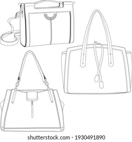 1,610 Handbag Flats Sketches Images, Stock Photos & Vectors | Shutterstock