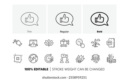 Handbag size, Windmill turbine and Route line icons. Pack of Energy inflation, Drag drop, 24h delivery icon. Reject, Deflation, Time management pictogram. Teamwork questions, Feedback. Vector