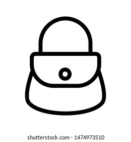 handbag thin line vector icon