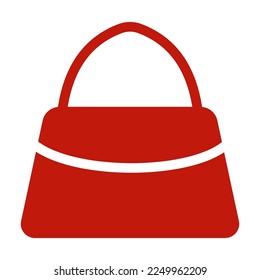 Handbag vector flat icon. Isolated handbag emoji illustration