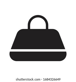 handbag vector glyph flat icon 