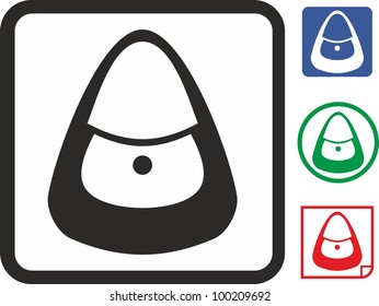 Handbag vector icon
