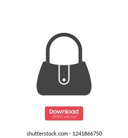 Handbag vector icon