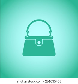 Handbag vector icon 