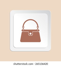 Handbag vector icon