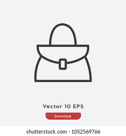 Handbag vector icon. Bag symbol. Best modern flat pictogram illustration for web and mobile apps design
