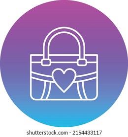 Handbag vector icon. Can be used for printing, mobile and web applications.