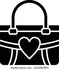 Handbag vector icon. Can be used for printing, mobile and web applications.