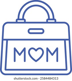 Handbag vector icon. Can be used for printing, mobile and web applications.
