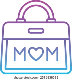 Handbag vector icon. Can be used for printing, mobile and web applications.