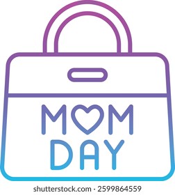 Handbag vector icon. Can be used for printing, mobile and web applications.