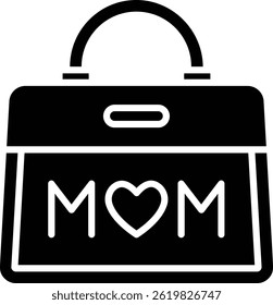 Handbag vector icon. Can be used for printing, mobile and web applications.